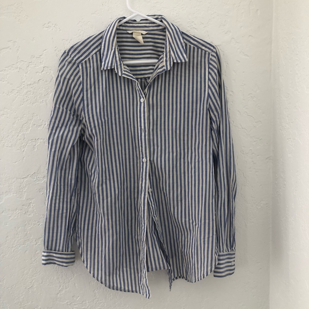 H&M Striped Button Up